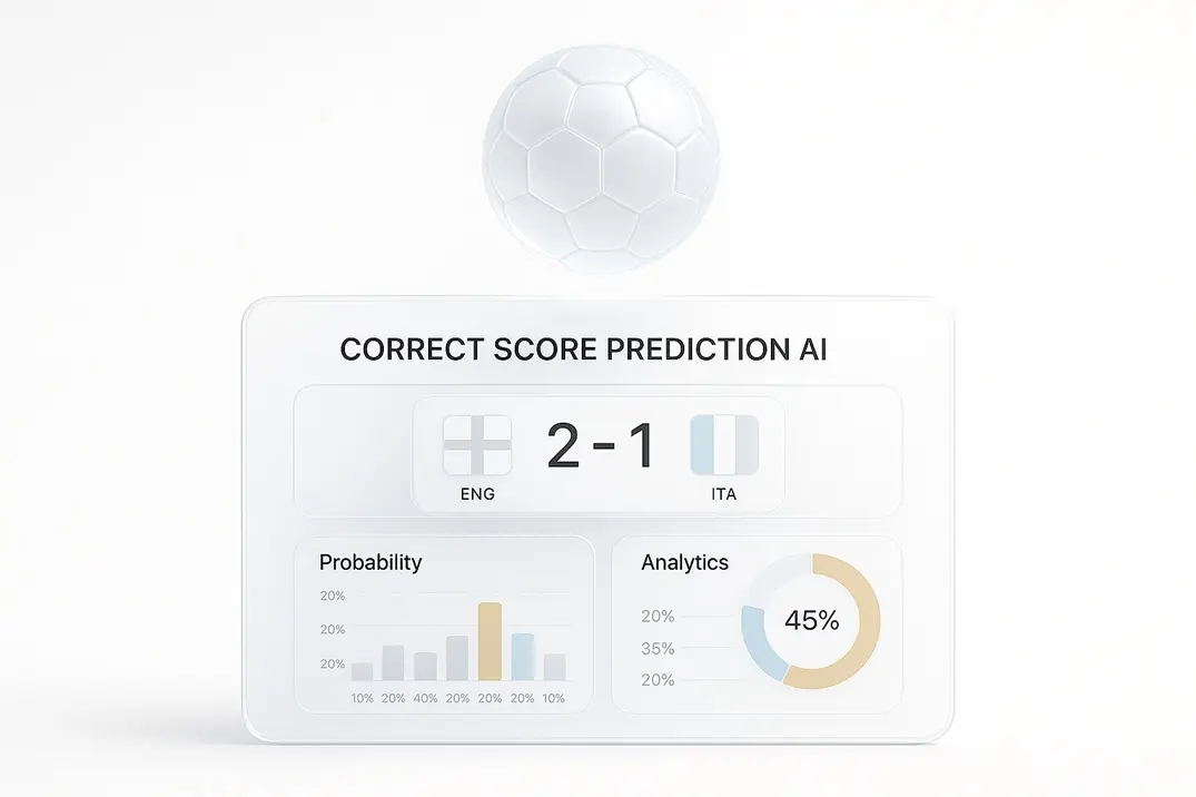 This image presents a premium, clean and modern visual dedicated to correct score modelling for today’s football schedule, focusing on how structured analysis, goal frequency patterns and matchflow interpretation come together inside a single educational frame. The composition reflects a calm analytical workspace where correct score thinking is organised through layers instead of isolated moments, helping viewers connect visual order with tactical and behavioural structure. Soft gradients and rounded edges symbolise stability, while subtle depth and shadow effects suggest how momentum, pressure and territory gradually shape narrow or wider scoreline scenarios across ninety minutes. The overall layout is designed to feel like a high level dashboard for correct score research rather than a casual illustration, making it suitable for advanced audiences who enjoy model based decision frameworks, pattern recognition and long term learning. In this context, the image can support written content about how scorelines emerge from tempo phases, attacking density, defensive compactness, structural balance and repeatable behaviour rather than short term emotion. The aesthetic is intentionally neutral and professional so that it can be reused with daily updated content focused on correct score structure, goal timing clusters, first half and second half dynamics, match control zones and outcome mapping logic. Every visual element is aligned to reinforce clarity, symmetry and focus, guiding the eye from the central area of interest toward supporting zones that feel like additional information layers, statistics panels or scenario blocks. When combined with a detailed article or page text, this image works as a central banner that signals to search engines and users that the topic is about serious correct score analytics, tactical interpretation, probability mapping and long horizon learning around football scoreline behaviour, without hype, without emotional language and with full emphasis on method, discipline and structured understanding.